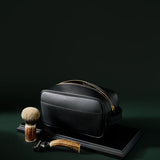 Trousse de toilette en cuir format moyen