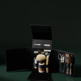 Étui de voyage 9 pièces en cuir