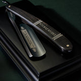 Bismarck Dark Duke Straight Razor With Ebony Handle