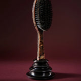 Oval Black-Bristle Hairbrush