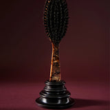 Oval Black-Bristle Hairbrush