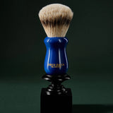 Blue Resin Silvertip Shaving Brush