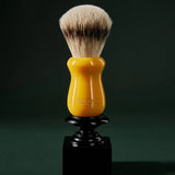 Butterscotch Resin Silvertip Shaving Brush