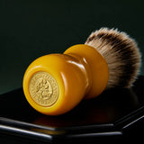 Butterscotch Resin Silvertip Shaving Brush