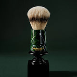 Green Resin Silvertip Shaving Brush