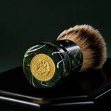 Green Resin Silvertip Shaving Brush