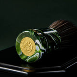 Green Resin Synthetic Shaving Brush