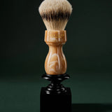 Marble-Effect Resin Silvertip Shaving Brush