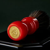 Red Resin Synthetic Shaving Brush