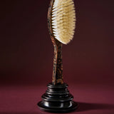 Oval White-Bristle Hairbrush