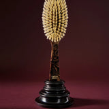 Oval White-Bristle Hairbrush